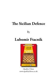 Grandmaster Repertoire 6 - The Sicilian Defence by Lubomir Ftacnik, Opening  chess book by Quality Chess