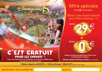 C'est Gratuit pour les enfants - DisneylandÂ® Paris