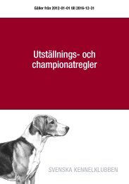 Utställnings- och championatregler - Svenska vorstehklubben