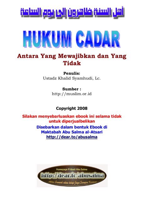 Hukum Cadar â Ustadz Khalid Syamsudi.pdf