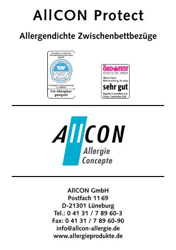 AllCON Pflegeanleitungen - AllCON Allergie GmbH