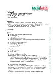 Protokoll 9. AK Sitzung MobilitÃ¤t, Verkehr am 03 ... - Korneuburg