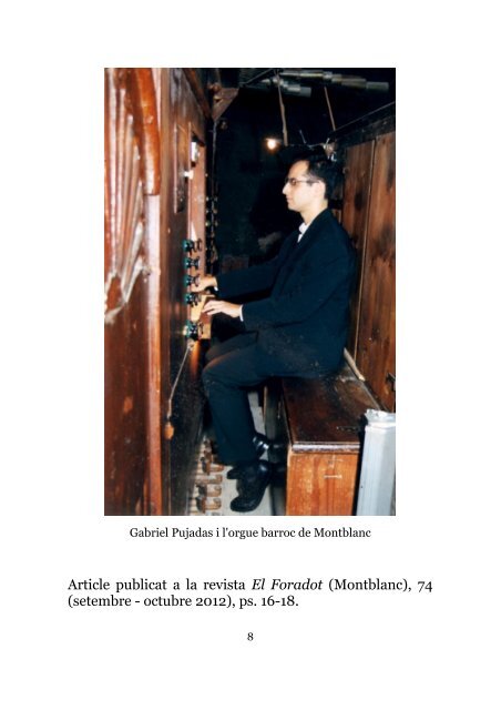 Gabriel Pujadas Ferrer, un pianista internacional i un ... - Tinet