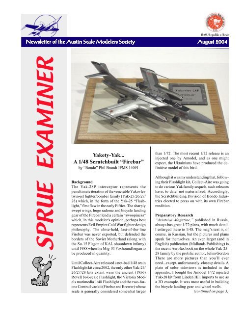 August - Austin Scale Modeler's Society