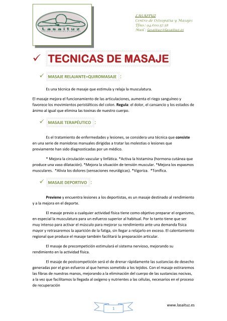 técnicas de masaje de pérdida de grasa