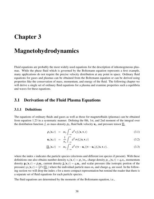 Chapter 3 Magnetohydrodynamics - 