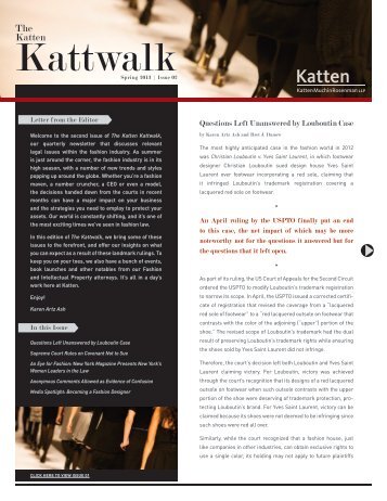 Kattwalk - Katten Muchin Rosenman LLP