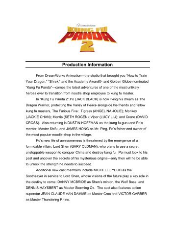 Production Information