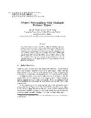 Object Recognition with Multiple Feature Types - ResearchGate