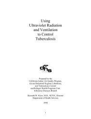 Using Ultraviolet Radiation and Ventilation to Control Tuberculosis