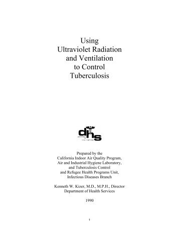 Using Ultraviolet Radiation and Ventilation to Control Tuberculosis