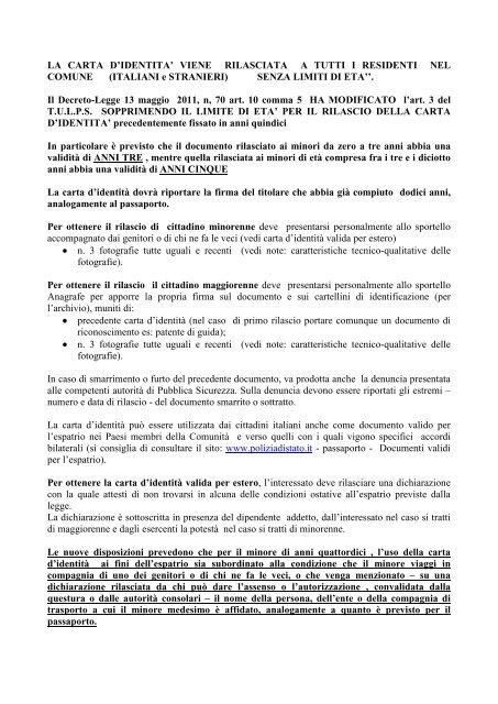 allegato info carta identita.pdf80.43 KB - Comune di Oleggio