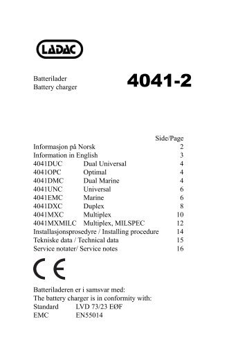 Bruksanvisning Ladac 4041.indd