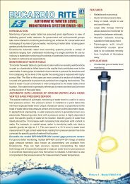 automatic water level monitoring system ewlr-101 - Encardio Rite