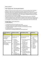 Sample Curriculum (Printable PDF Document) - The Diabetes ...