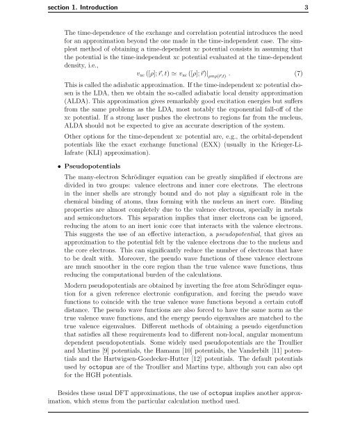 Introduction to the octopus code - TDDFT.org