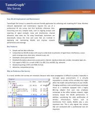 TamoGraph Site Survey Data Sheet