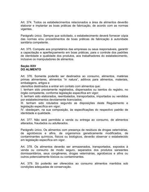 REGULAMENTO APROVADO PELO DECRETO NÂº 5 - Secretaria da ...