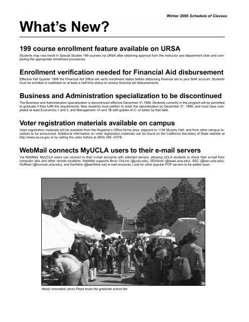 W - Registrar - UCLA