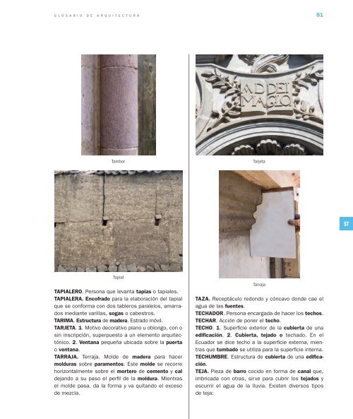 Glosario de Arquitectura - ArqueologÃ­a Ecuatoriana