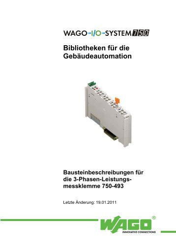 Bibliotheken fÃƒÂ¼r die GebÃƒÂ¤udeautomatisierung - Wago