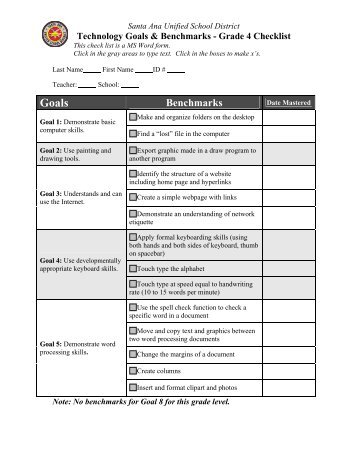 Grade 4 - Santa Ana Unified School District