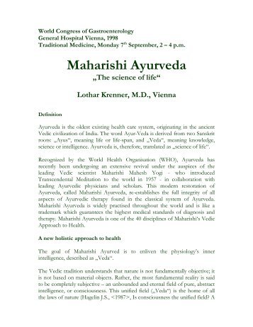 Maharishi Ayurveda