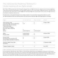 The transition to Heathrow Terminal 5 ... - British Airways