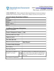 AIAI Certificate of Insurance Request Form - Community Association ...