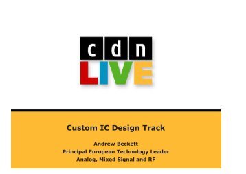 Custom IC Design Track