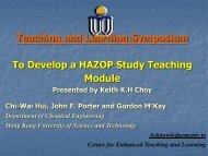 HAZOP - Center for Enhanced Learning and Teaching