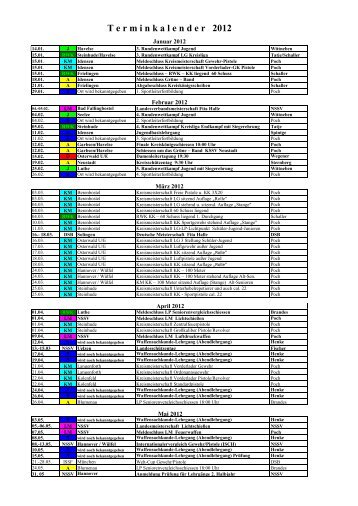 T e r m i n k a l e n d e r   2012 - KSSV Neustadt a. Rbge.