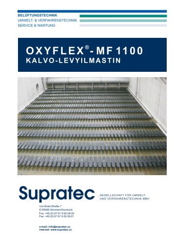 oxyflex - mf1100 - Supratec