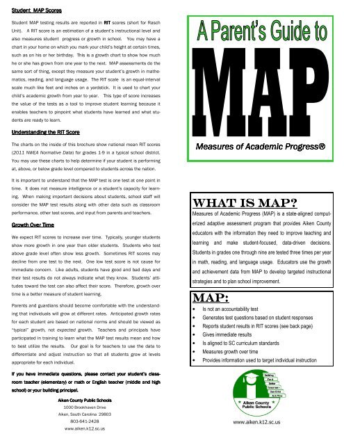 Maps Testing Score Chart 2011