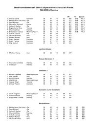 Einzel- und Mannschaftsergebnisse - SG Oetz