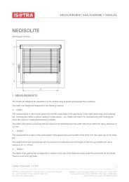 Measurement and assembly manual - Isotra