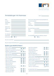 Anmeldebogen - Dr. Stefan Ullrich