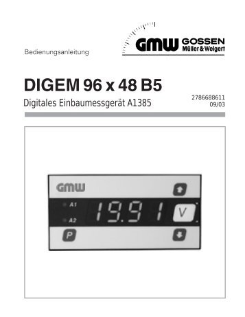 DIGEM 96 x 48 B5