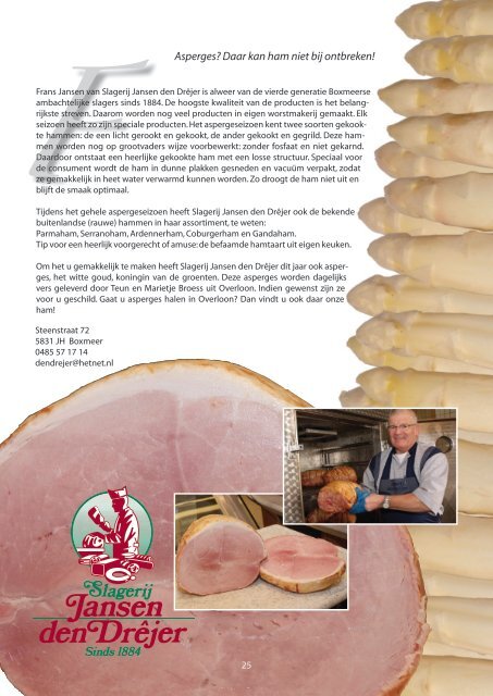 Bekijk dit magazine - Aspergemagazine