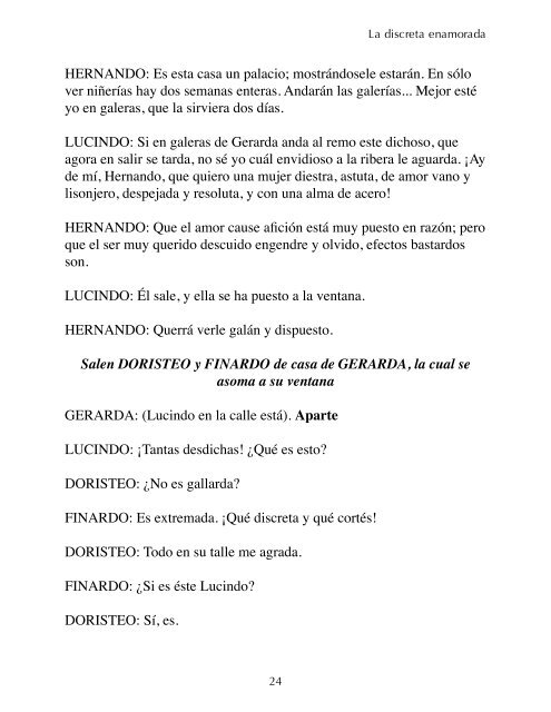 La discreta enamorada - Association for Hispanic Classical Theater