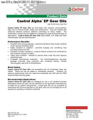 Castrol AlphaÂ® EP Gear Oils www.Oil18.ru, t/faks(3412)902-313 ...