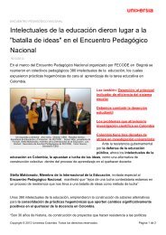 en el Encuentro PedagÃ³gico Nacional - Noticias - Universia