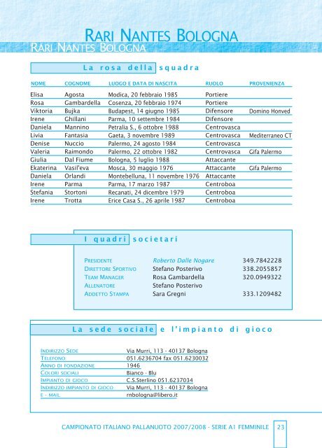 clicca qui per la Guida ai Campionati - Federazione Italiana Nuoto