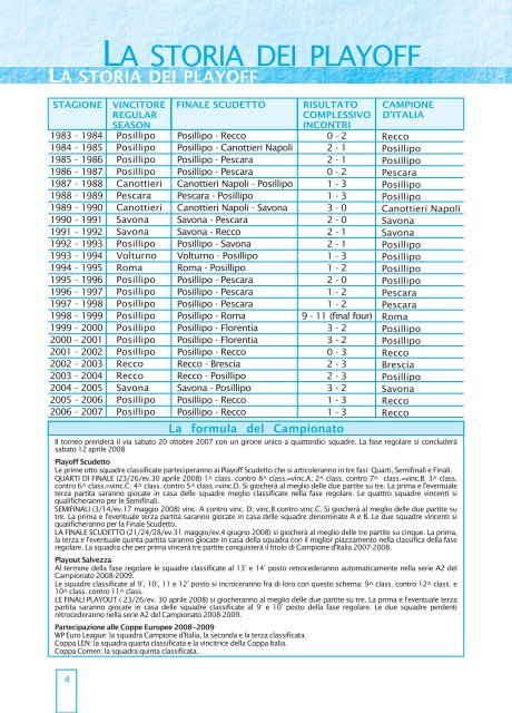 clicca qui per la Guida ai Campionati - Federazione Italiana Nuoto