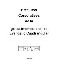 Estatutos Corporativos de la Iglesia Internacional del Evangelio ...