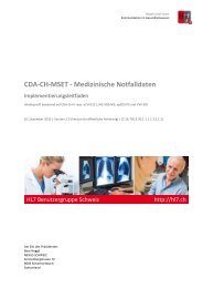 CDA-CH-MSET - Medizinische Notfalldaten - HL7