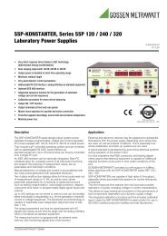 SSP-KONSTANTER, Series SSP 120 / 240 / 320 Laboratory ... - Astat