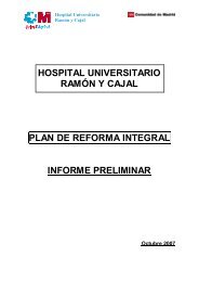 Plan de Reforma Integral del Hospital RamÃ³n y Cajal ... - Bolinf