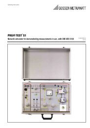 PROFi TEST S1 - Gossen-Metrawatt