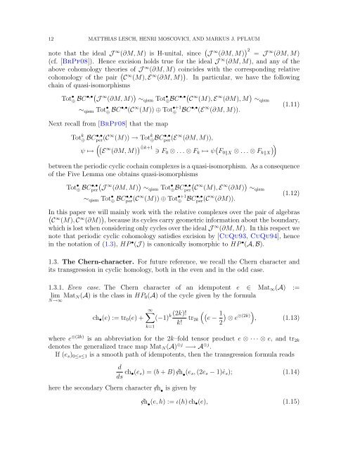 Connes-Chern Character for Manifolds with Boundary and ETA ...